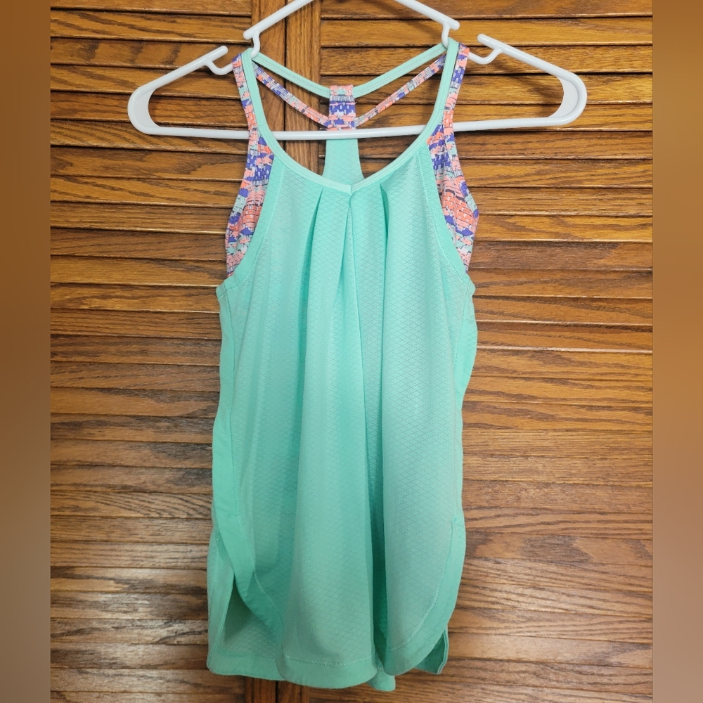 Ivivva Girls Athletic Tank Top Layered Size 8